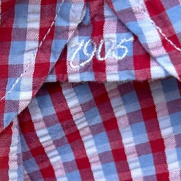 Jos. A. Bank 1905 Buttons Down Shirt Men's Multi Red Large Plaid Checkered NWOT - Picture 7 of 12